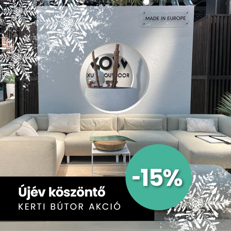 Újévi kerti bútor akció