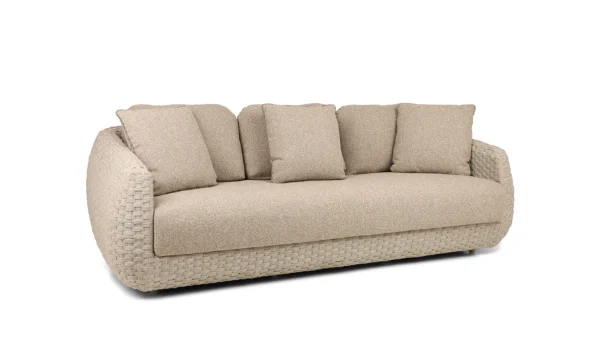 Jati Kebon Sassa 3 személyes szófa párnákkal