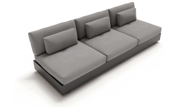 Bari 3 személyes szófa charcoal mat kerti bútor